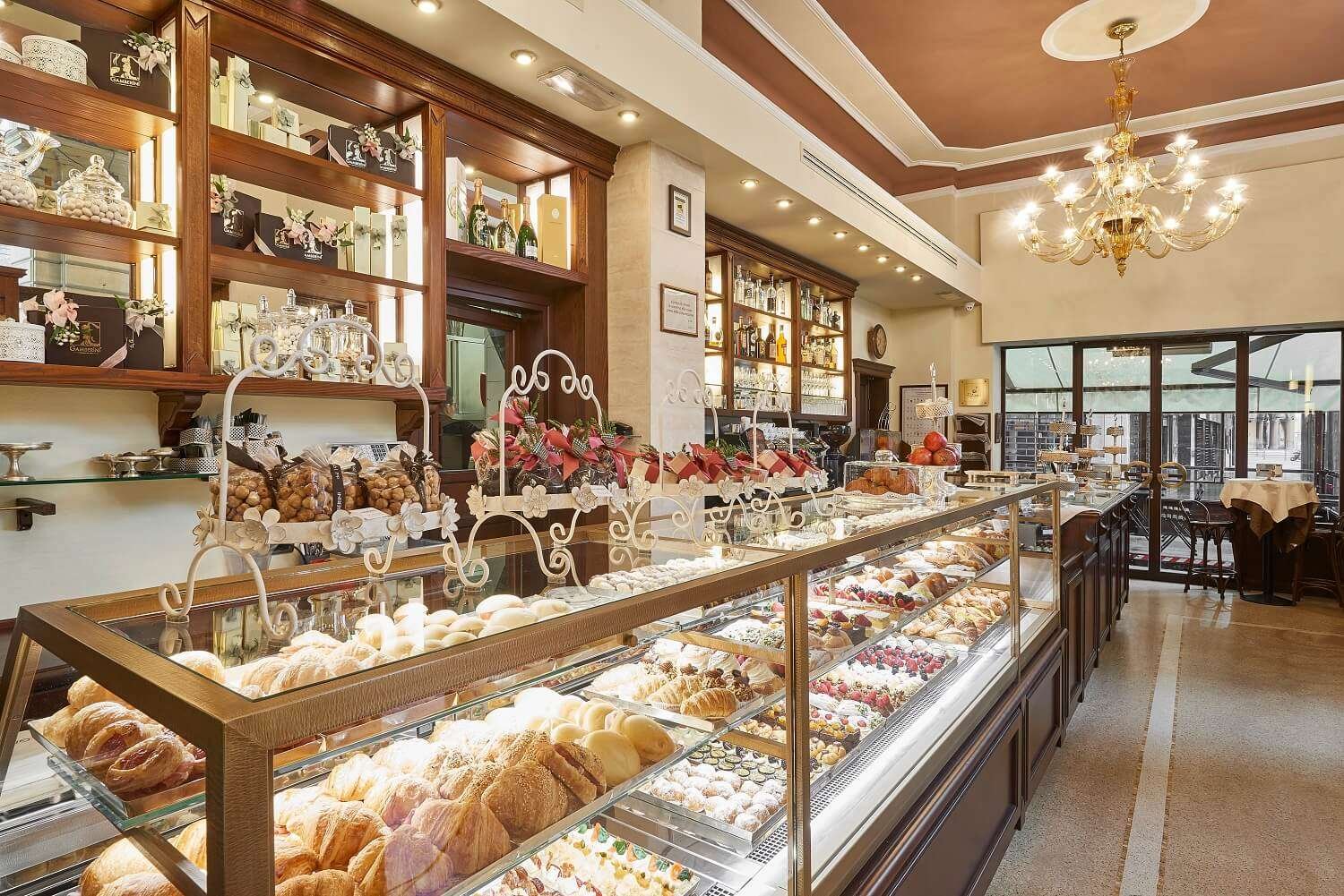 Coffee Patiserie Gamberini bar in Bologna, Italy