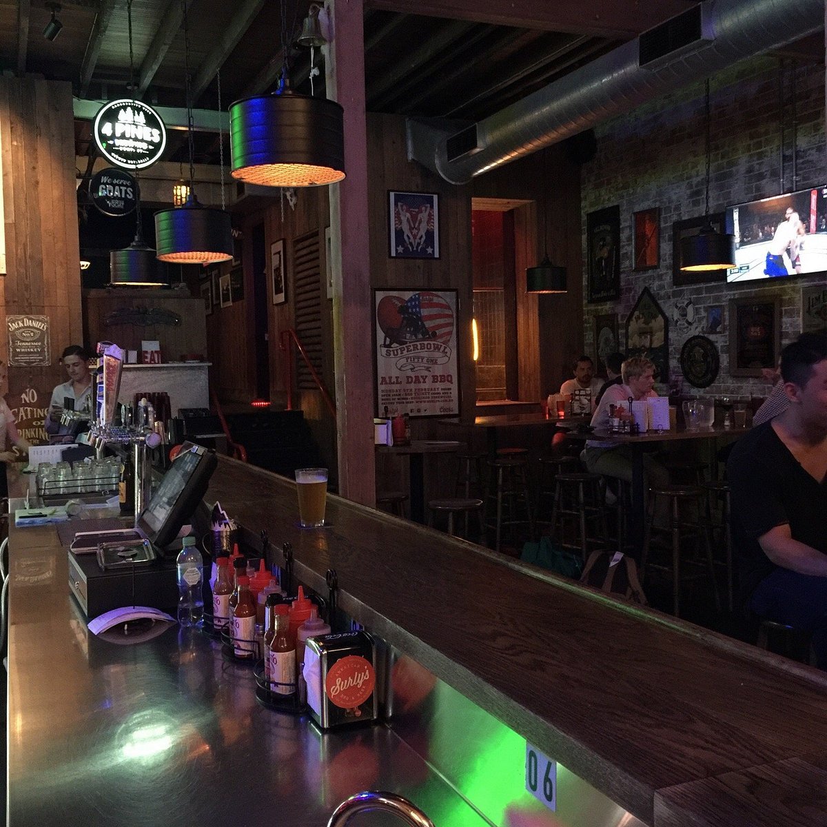 Surly's American Tavern bar in Darlinghurst, Australia