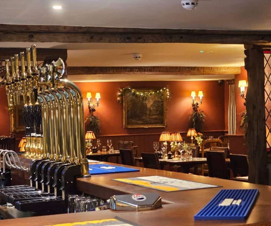 The King's Arms bar in Hawkshead, United Kingdom