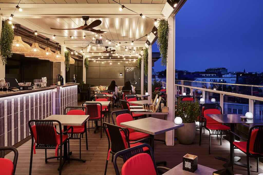 The Roof by The 1040 bar in Brussels
