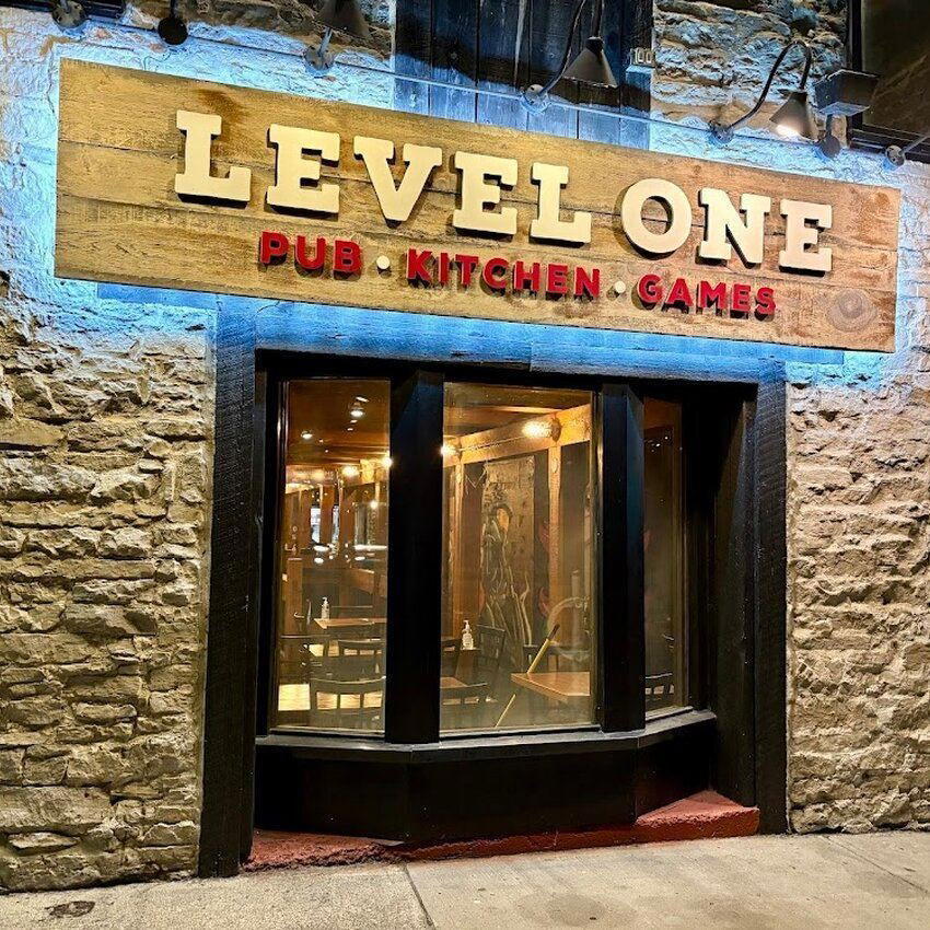 Level One Game Pub bar in Ottawa
