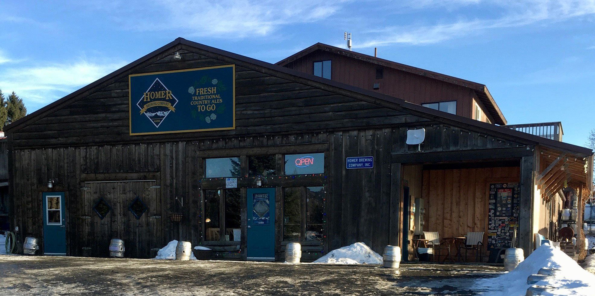 Homer Brewing Company bar in Homer