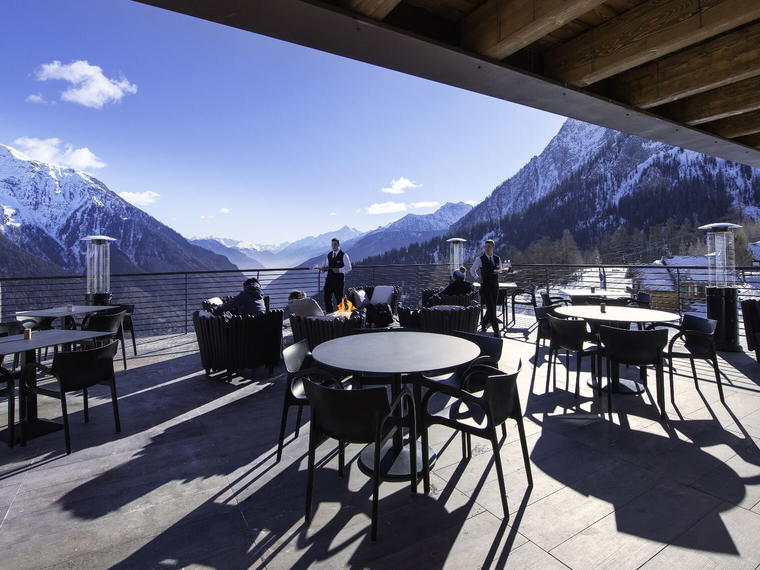 Bar de l'hôtel Le Massif, Courmayeur, Italy