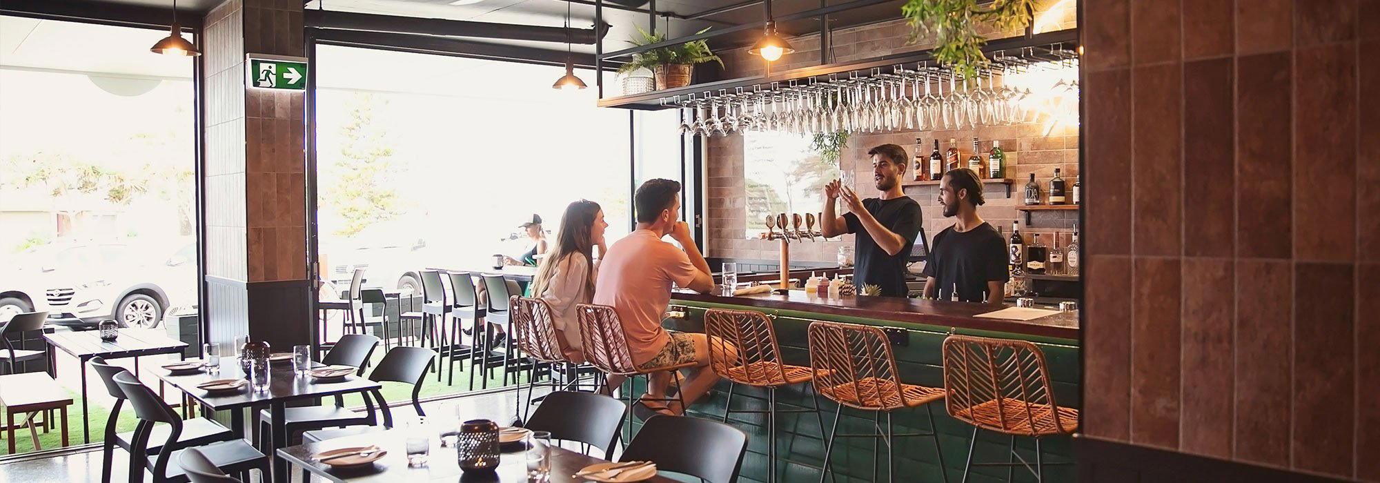 St Helens Bar & Burgers bar in Coolangatta