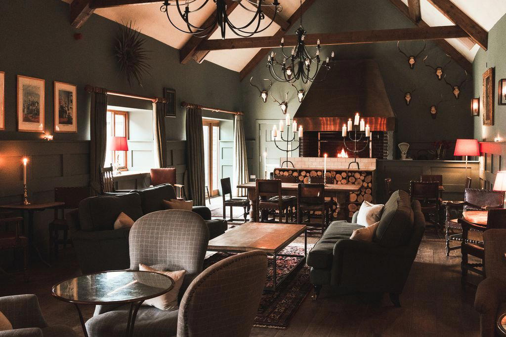 The Talbot Inn bar in Mells