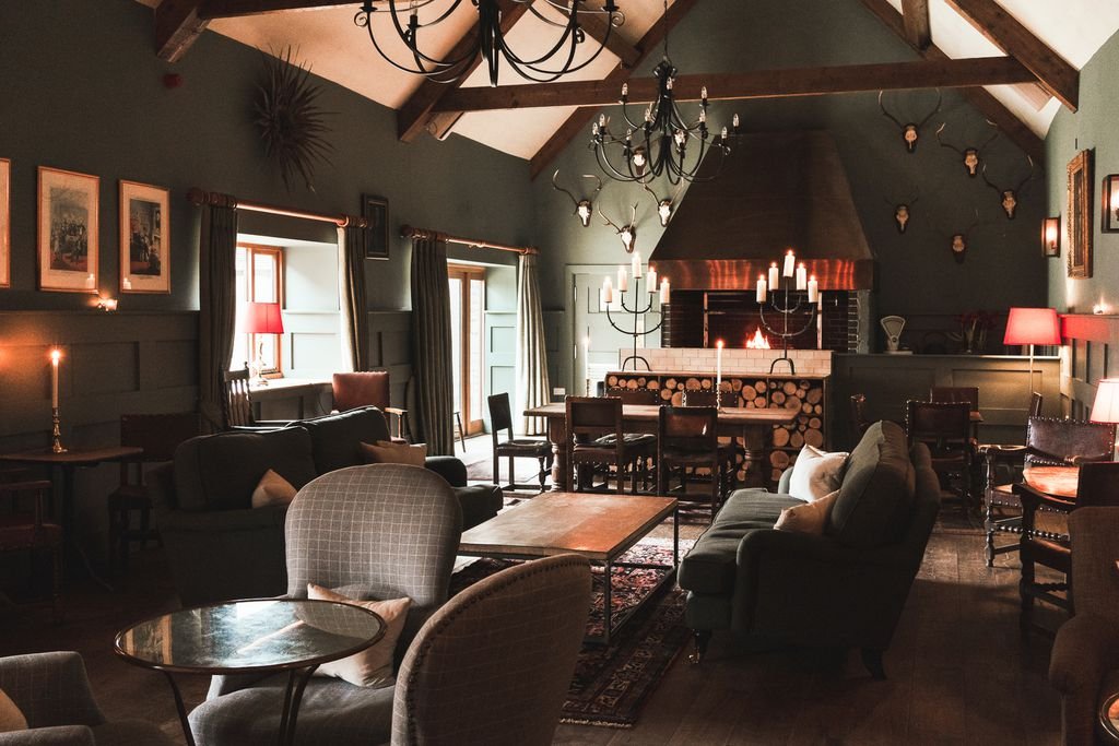 The Talbot Inn bar in Mells