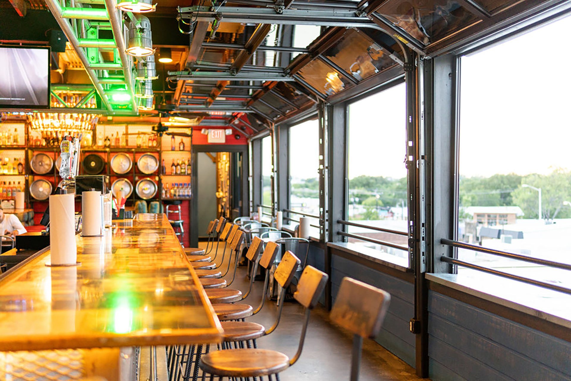 LSA Burger Co. bar in Denton, United States