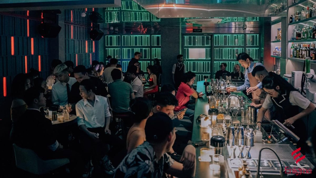 Enigma bar in Ho Chi Minh City, Vietnam