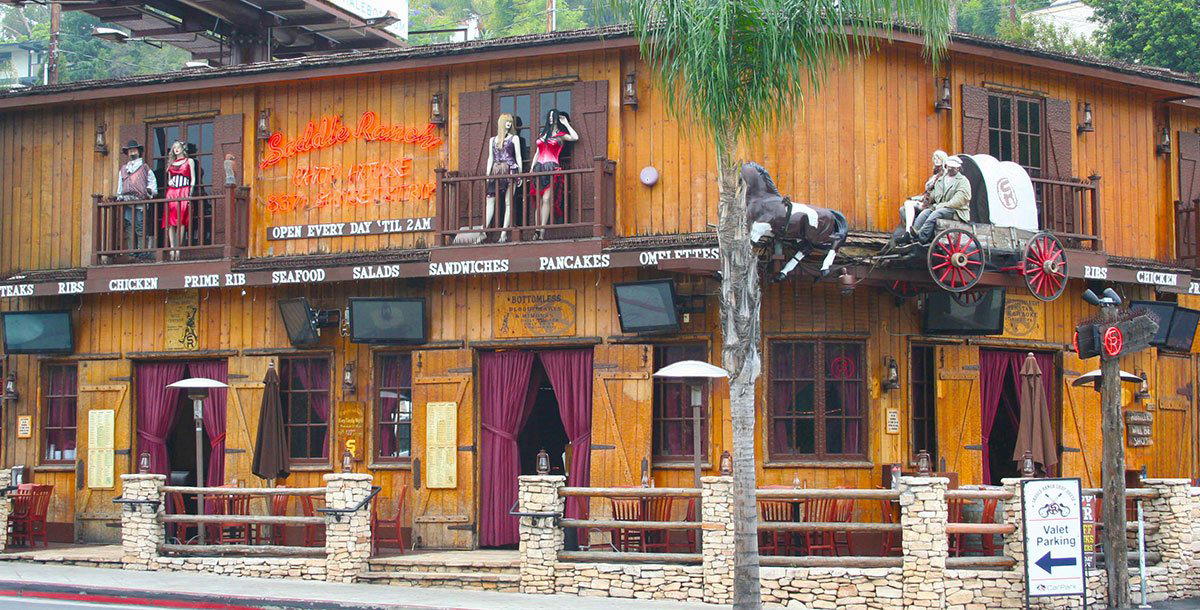 Saddle Ranch Chop House bar in West Hollywood, United States
