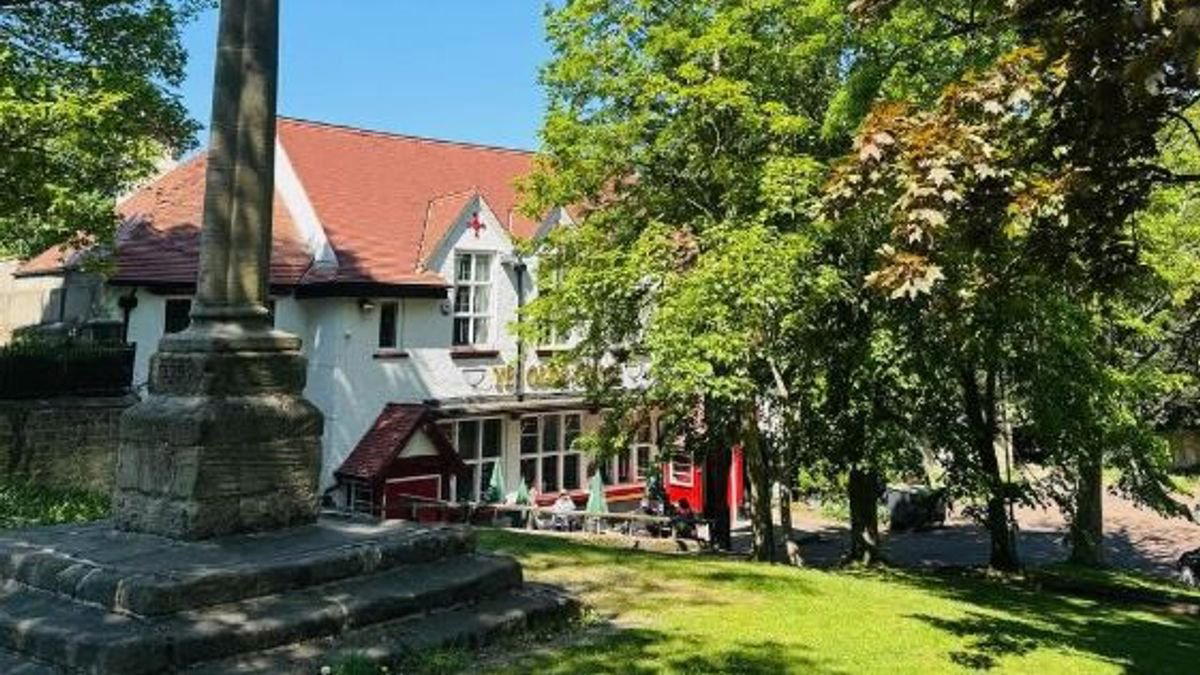 Olde Cross bar in Old Ryton Village, United Kingdom