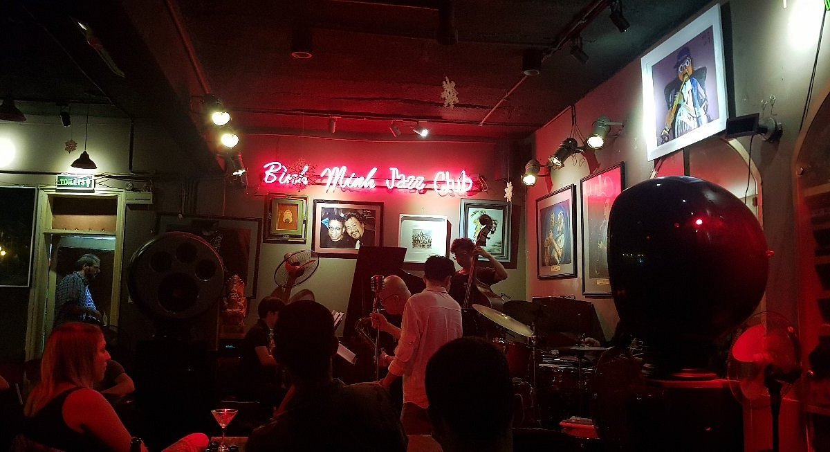 Binh Minh Jazz Club bar in Hanoi