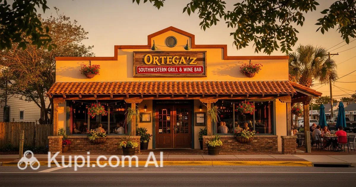 Ortega'z Southwestern Grill bar in Manteo