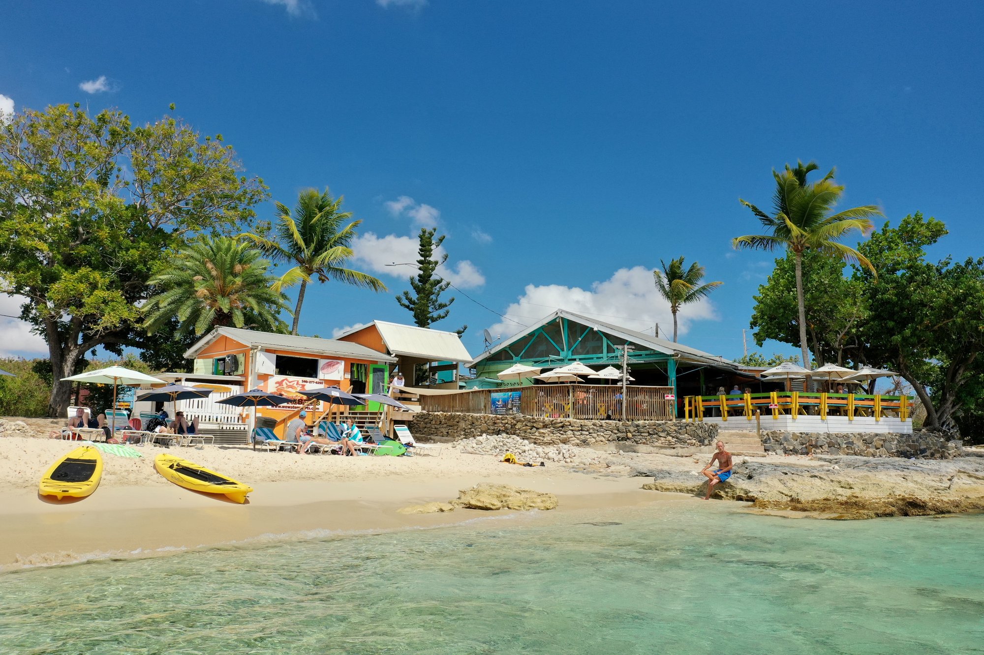 Rhythms at Rainbow Beach restaurant in Frederiksted St Croix, Virgin Islands (US)