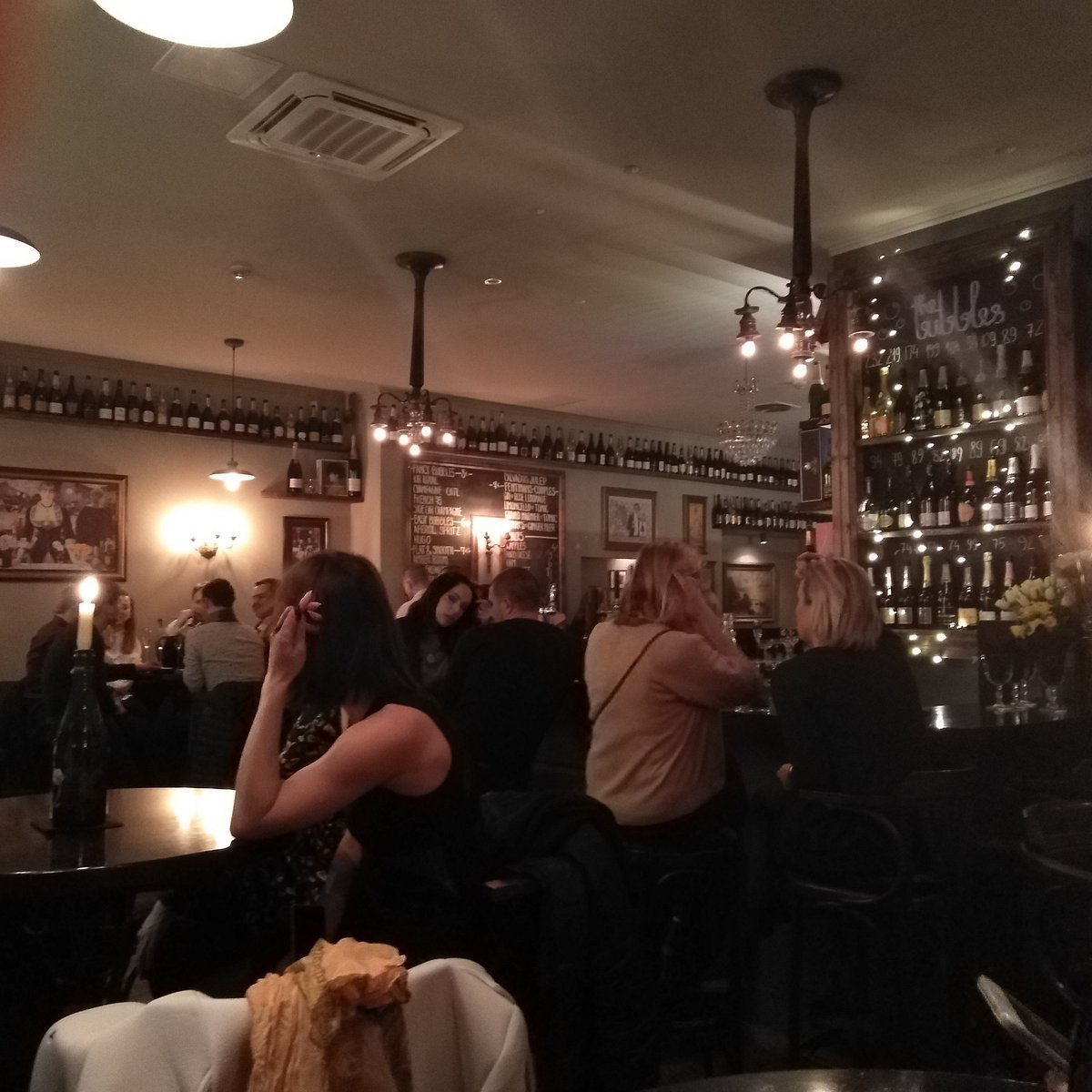 The Bubbles. Champagneria bar in Vilnius, Lithuania