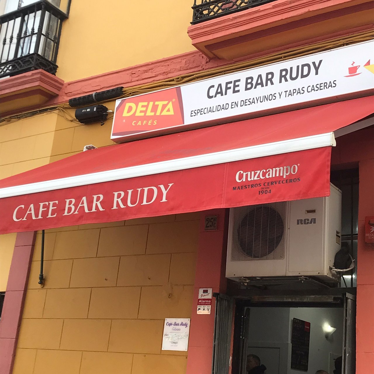 Café Red House bar in Seville, Spain