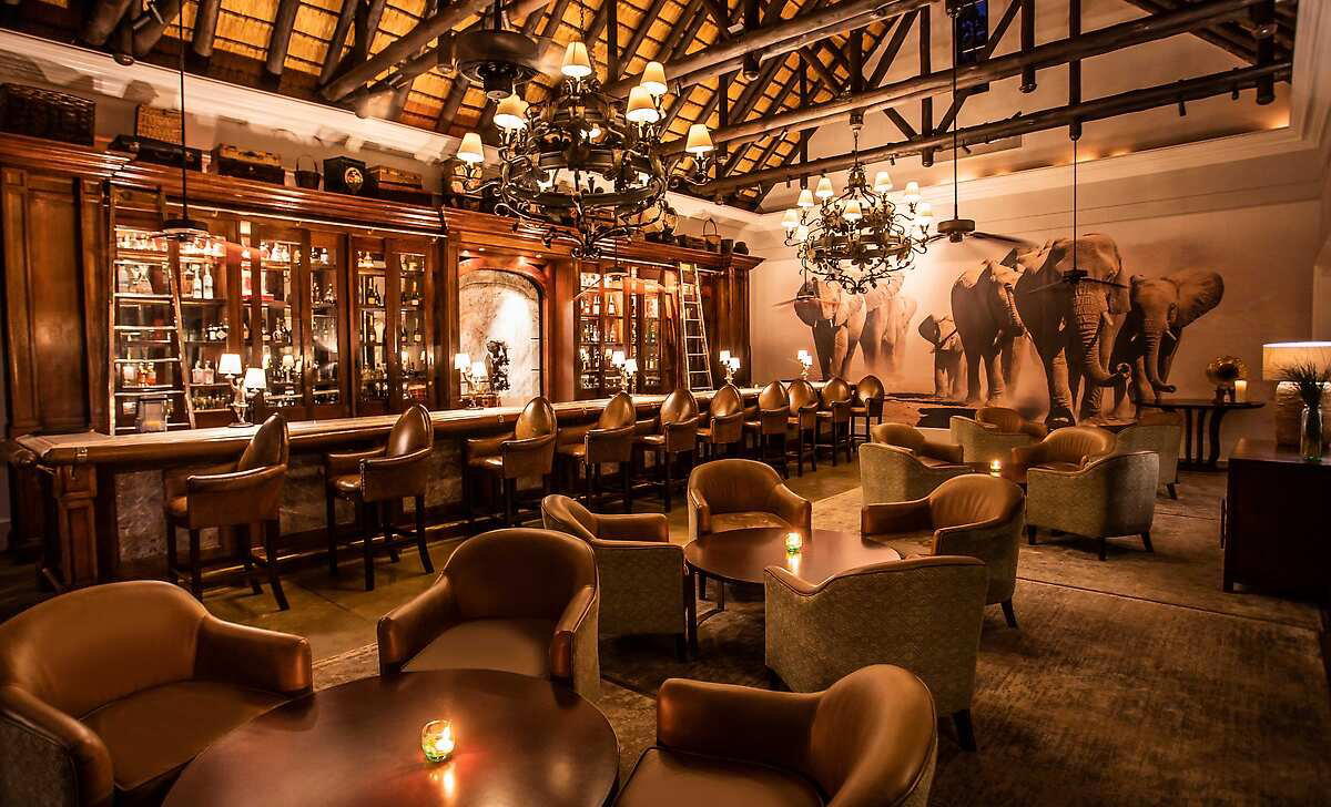 The Royal Livingstone Lounge bar in Livingstone