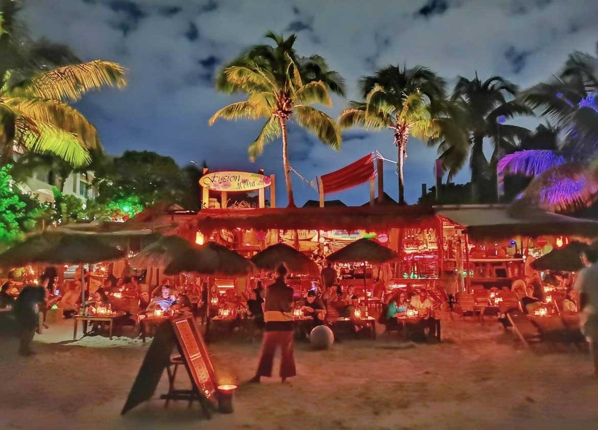 Fusion bar in Playa Del Carmen, Mexico