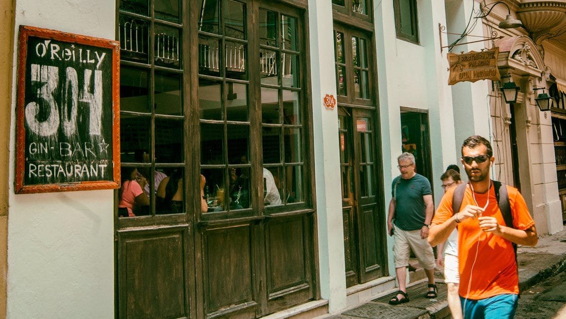 O'Reilly 304 bar in Havana, Cuba