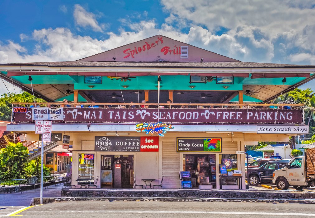 Splashers Grill bar in Kailua Kona, United States