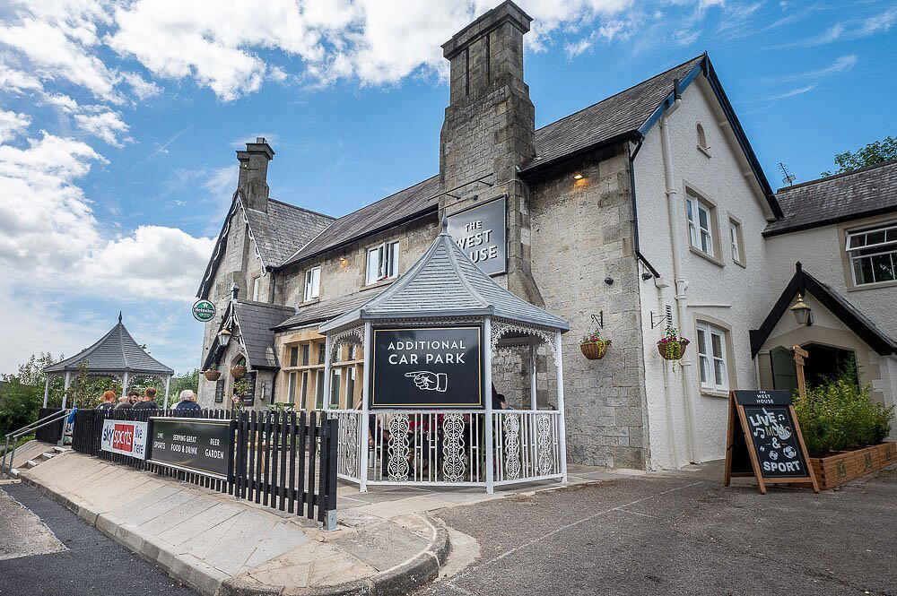 West House Hotel bar in Bridgend