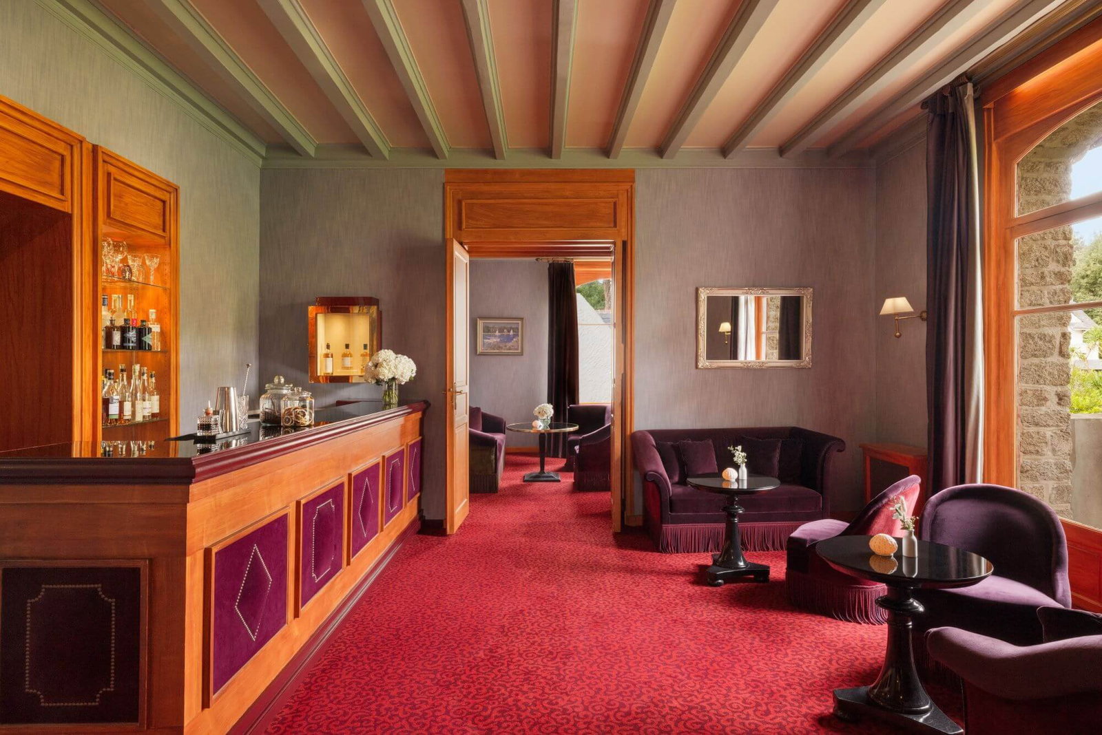 Bar of Le Castel Marie-Louise, La Baule, France