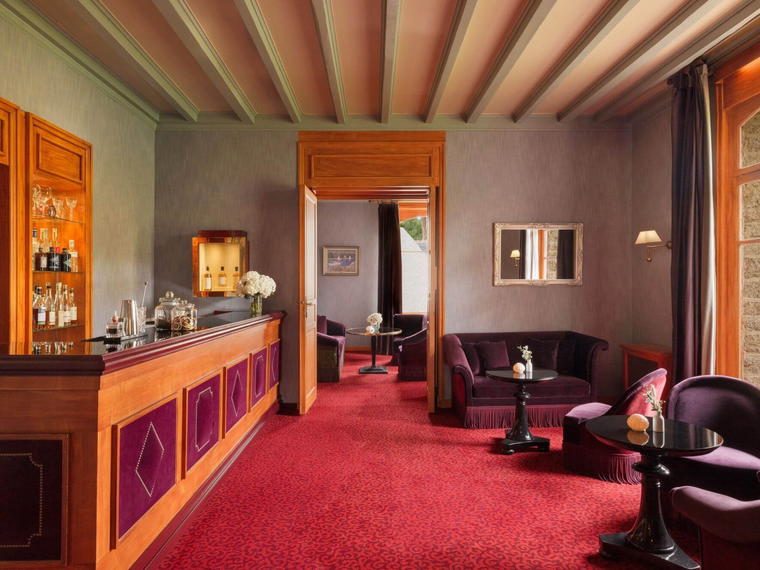 Bar of Le Castel Marie-Louise, La Baule, France