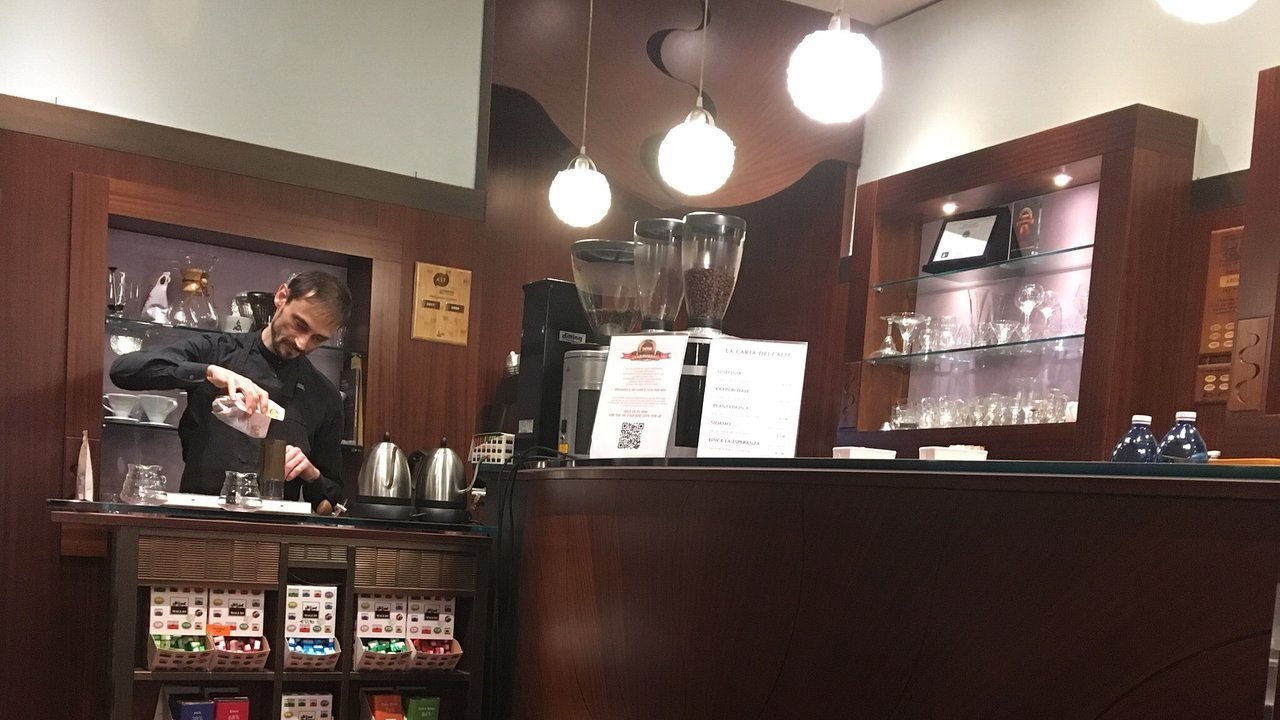Aroma Specialty Coffees bar in Bologna, Italy