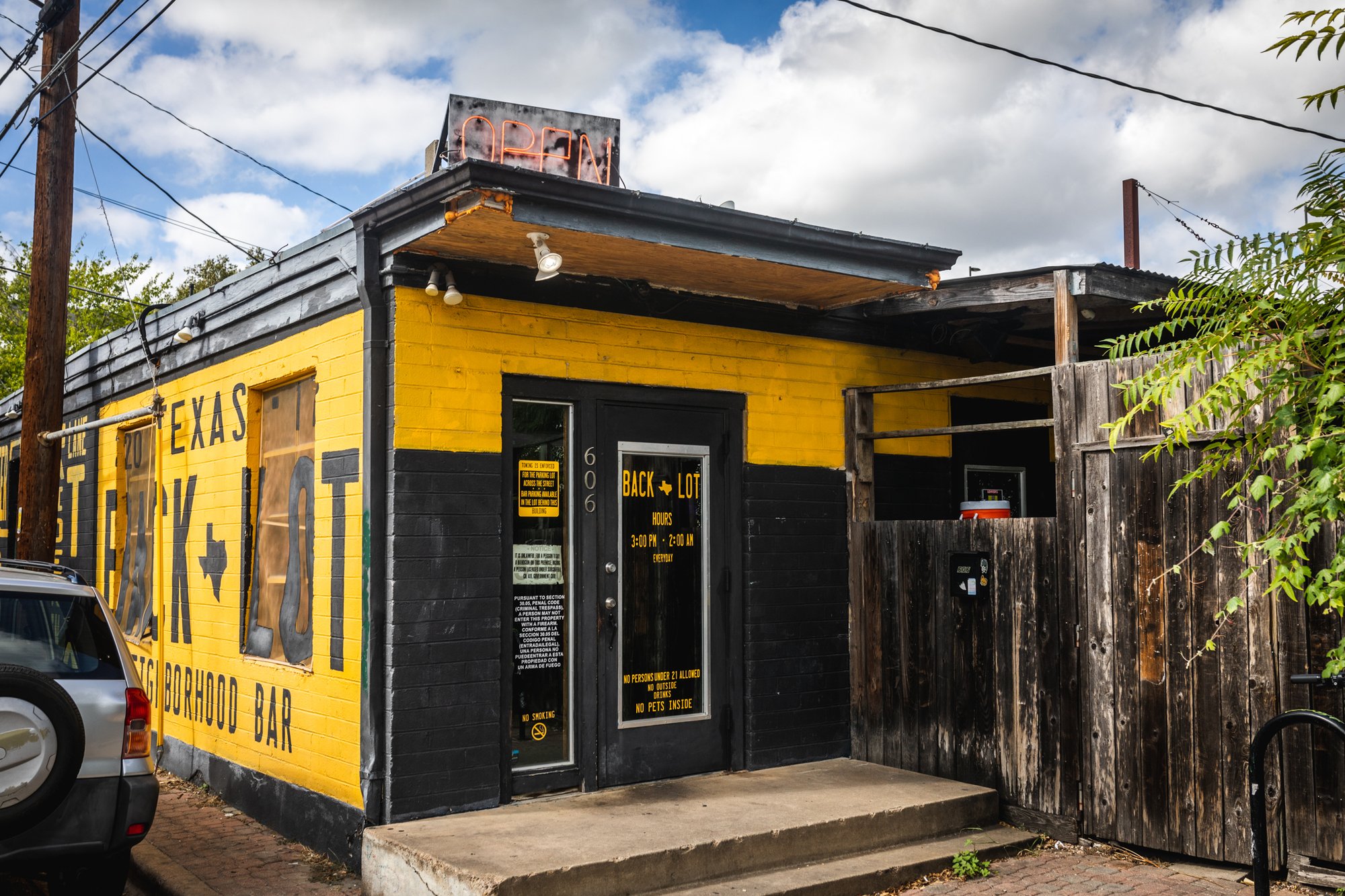 Back Lot bar in Austin