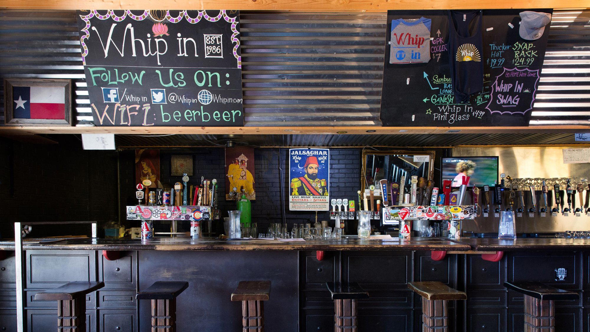 Whip in bar in Austin, United States