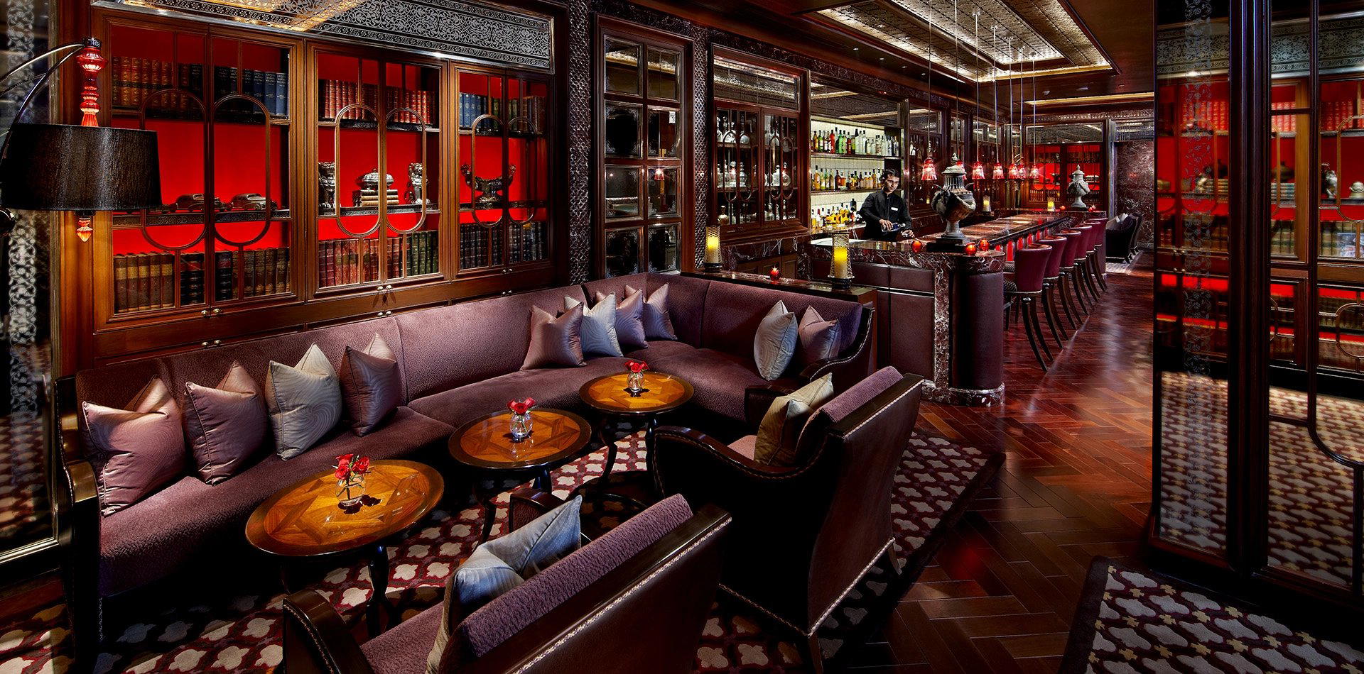 Library Bar at Leela Palace, New Delhi, India