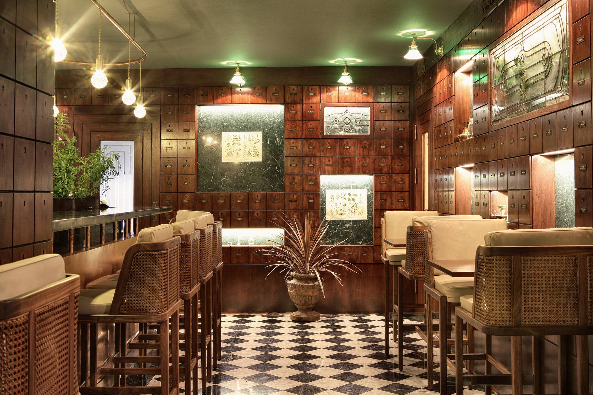 Pharmarium bar in Stockholm, Sweden