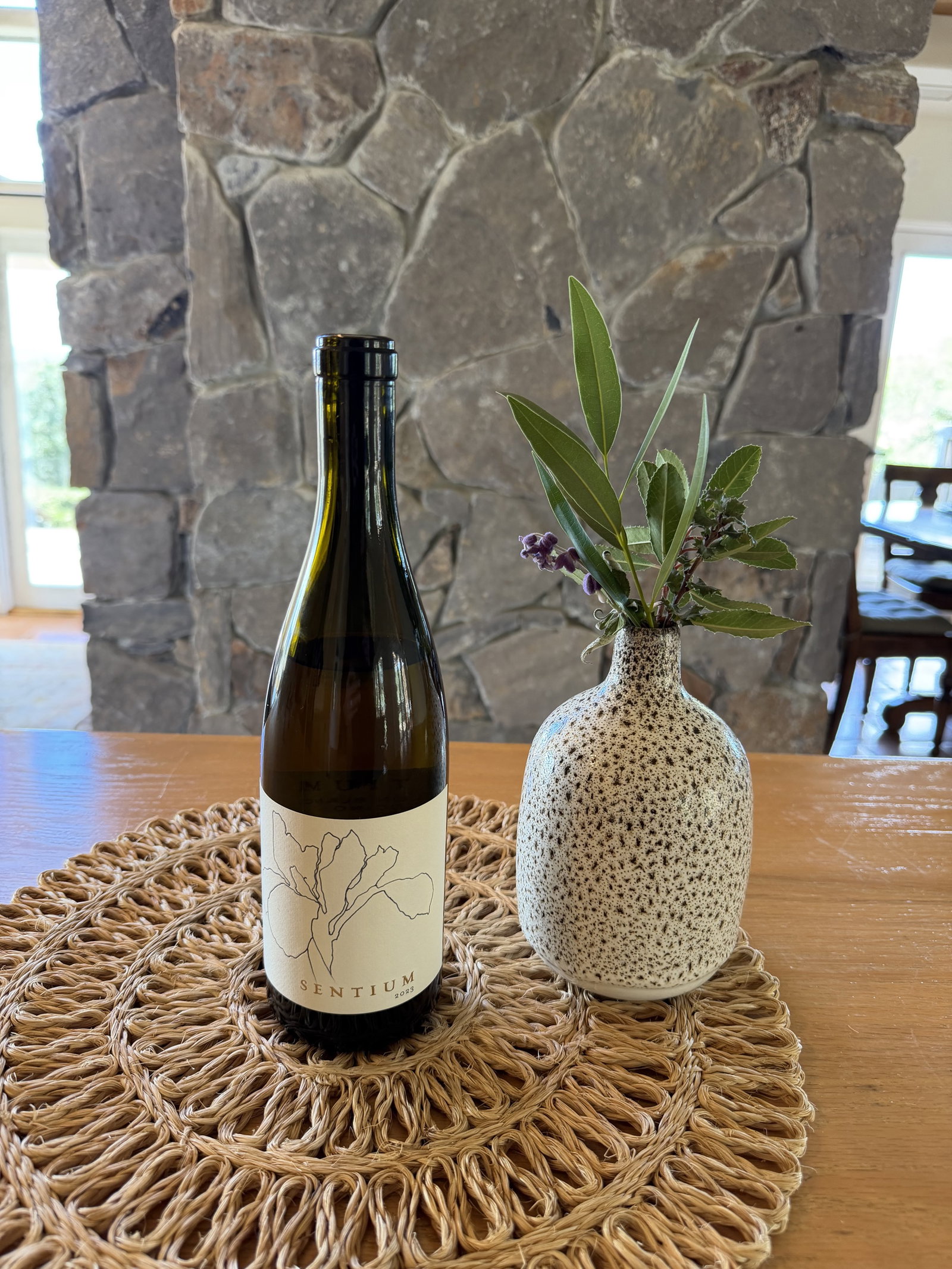 Bottle of 2023 Sentium at Continuum Estate