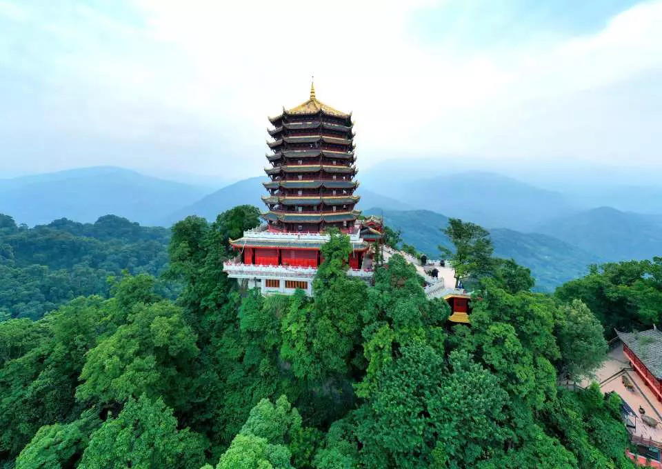 Town of Qingcheng Mountain, China