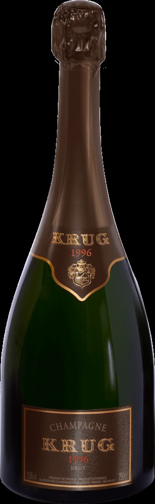 1996 Krug Vintage bottle for the Birdsong 1996 Bordeaux dinner