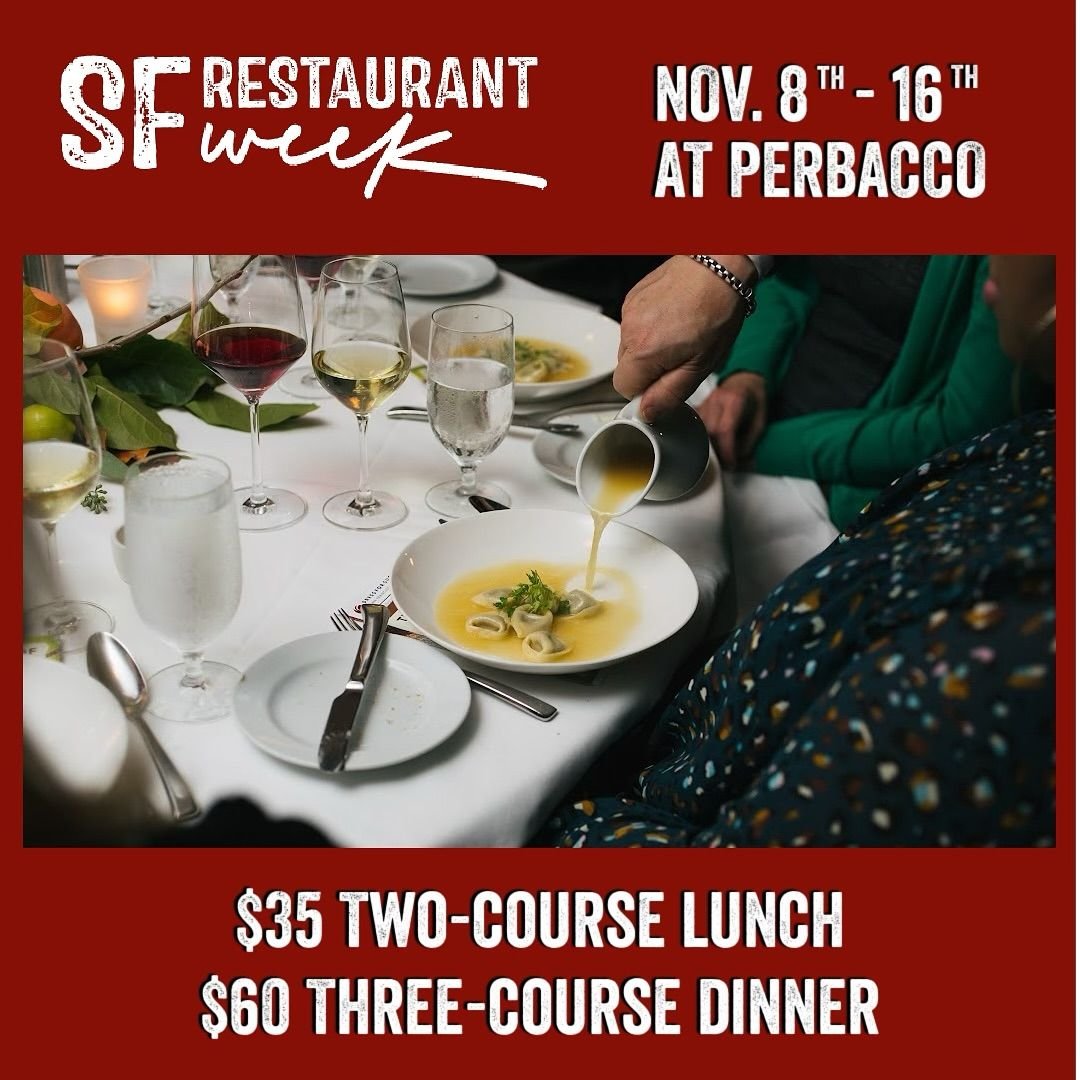 SF Restaurant Week — Fall Edition