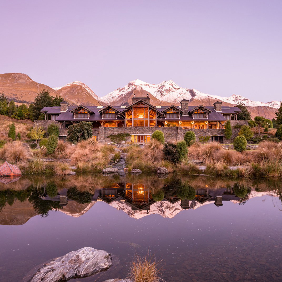 Blanket Bay hotel in Lake Wakatipu, New Zealand