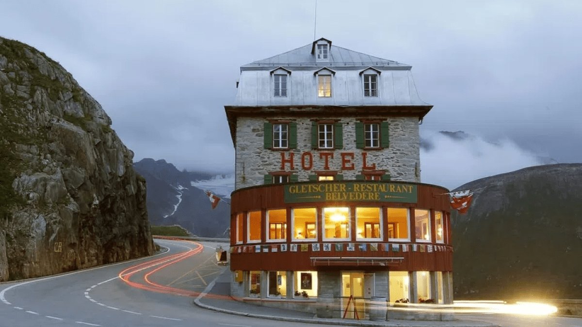 Furka Pass hotel in Oberwald, Switzerland