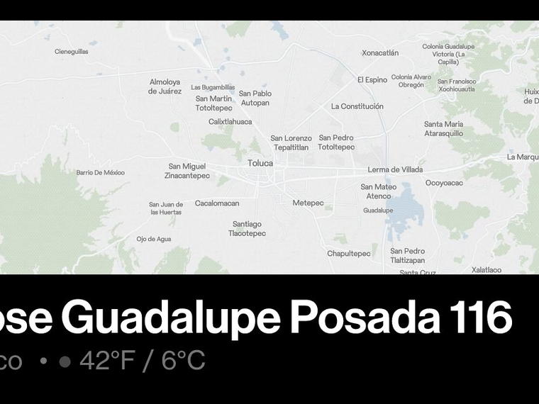C. Jose Guadalupe Posada 116, Toluca, Mexico