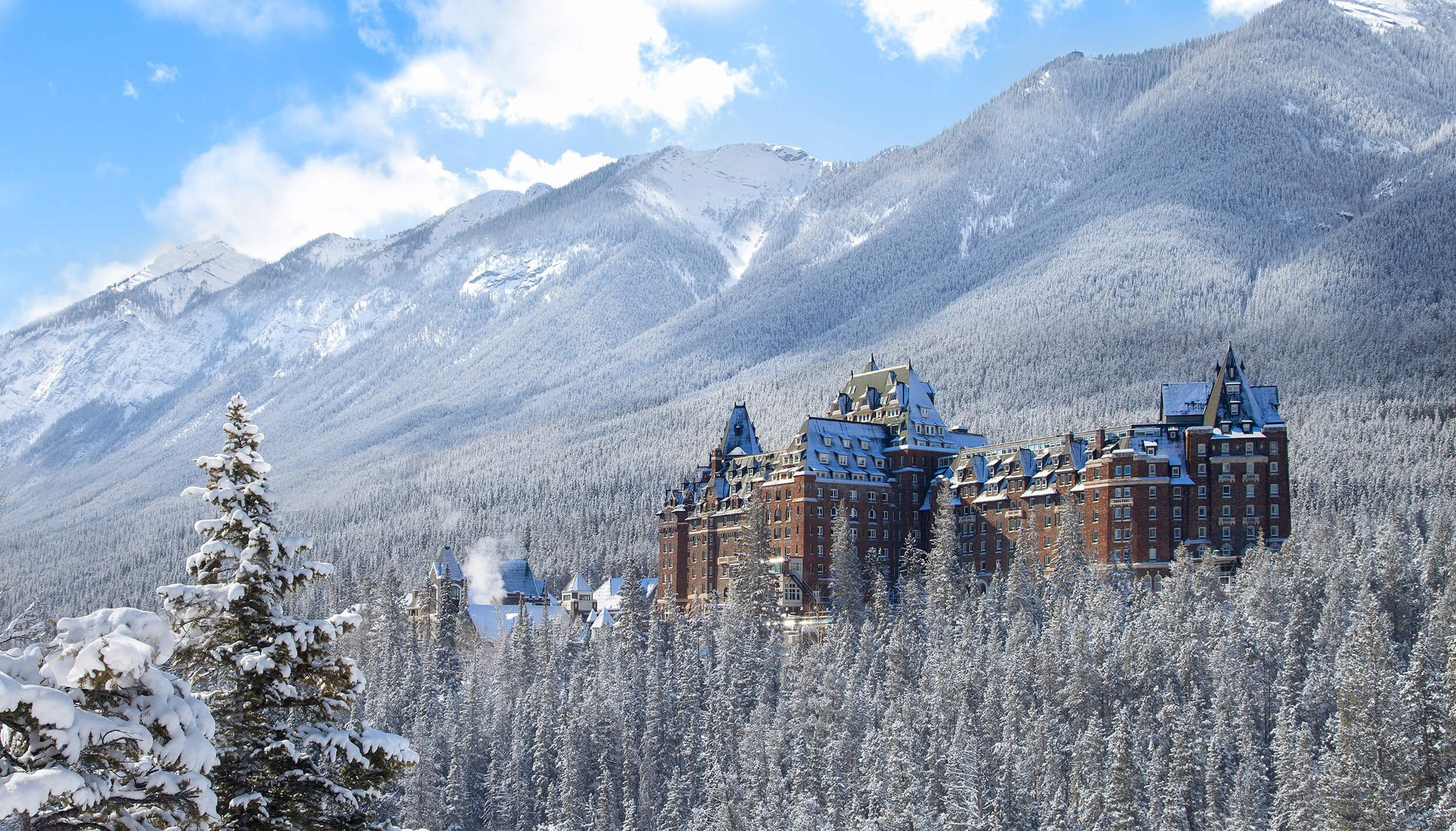 Fairmont Banff Springs hotel in Banff, Canada