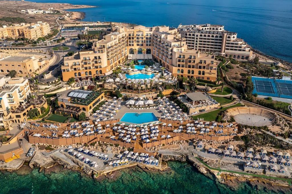 Corinthia St George's Bay hotel in St Julian's, Malta