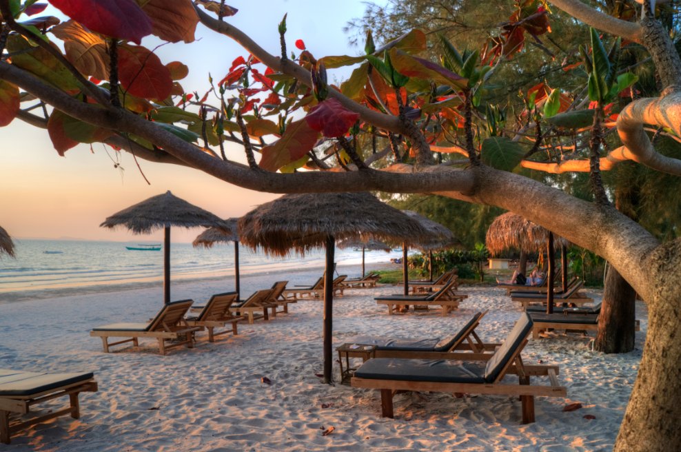 The Secret Garden at Otres beach hotel in Preah Sihanouk, Cambodia