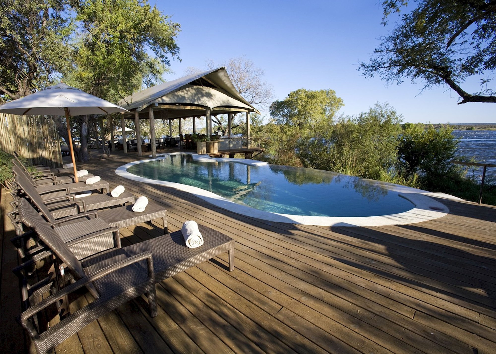 Toka Leya hotel in Livingstone, Zambia