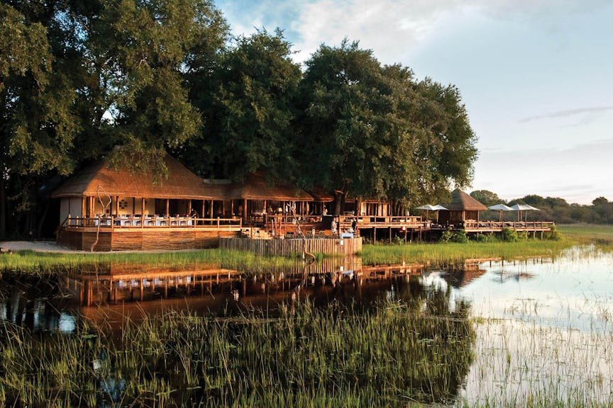 Sanctuary Chief's Camp hotel in Moremi Game Reserve, Botswana