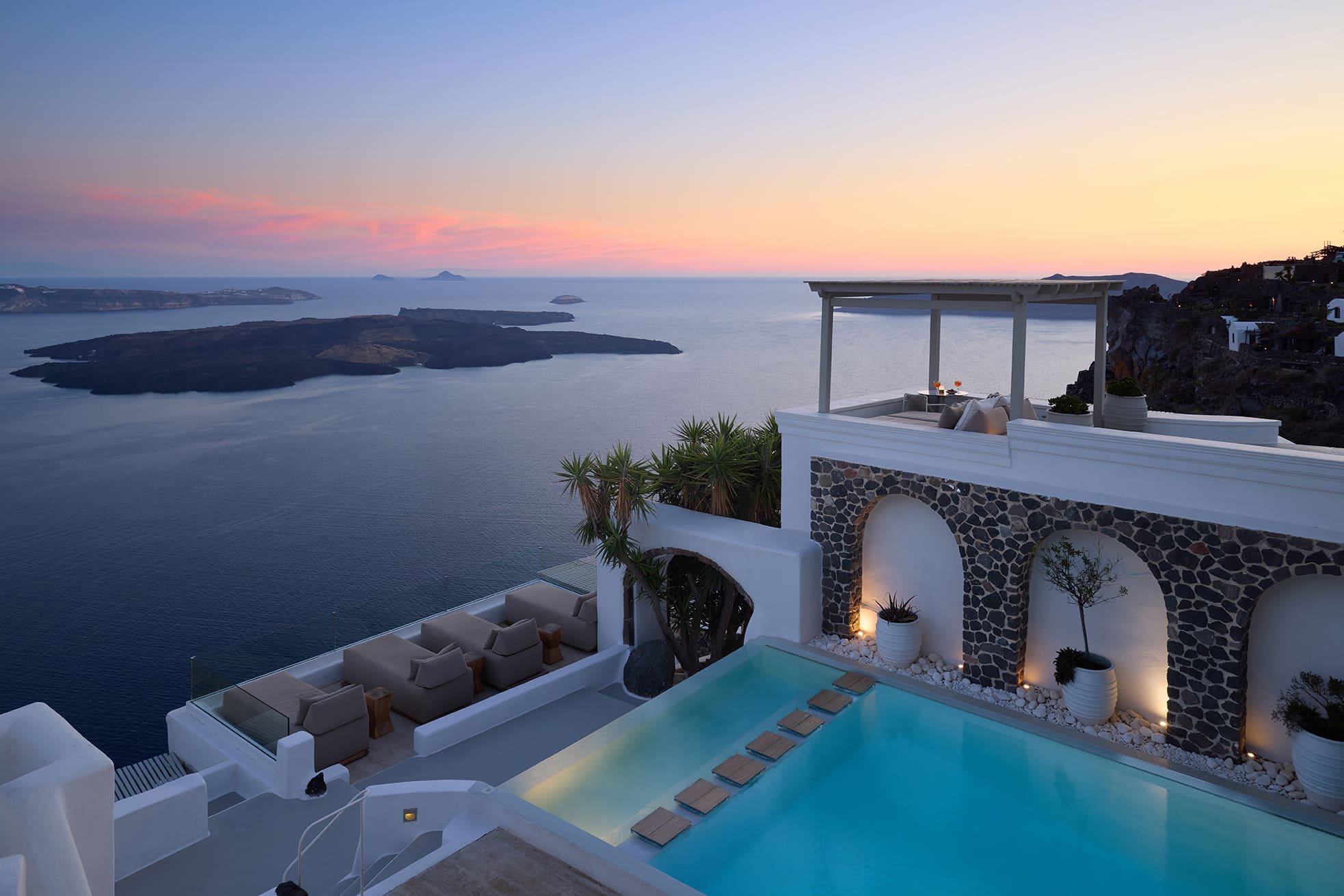 Iconic Santorini hotel in Imerovigli, Greece