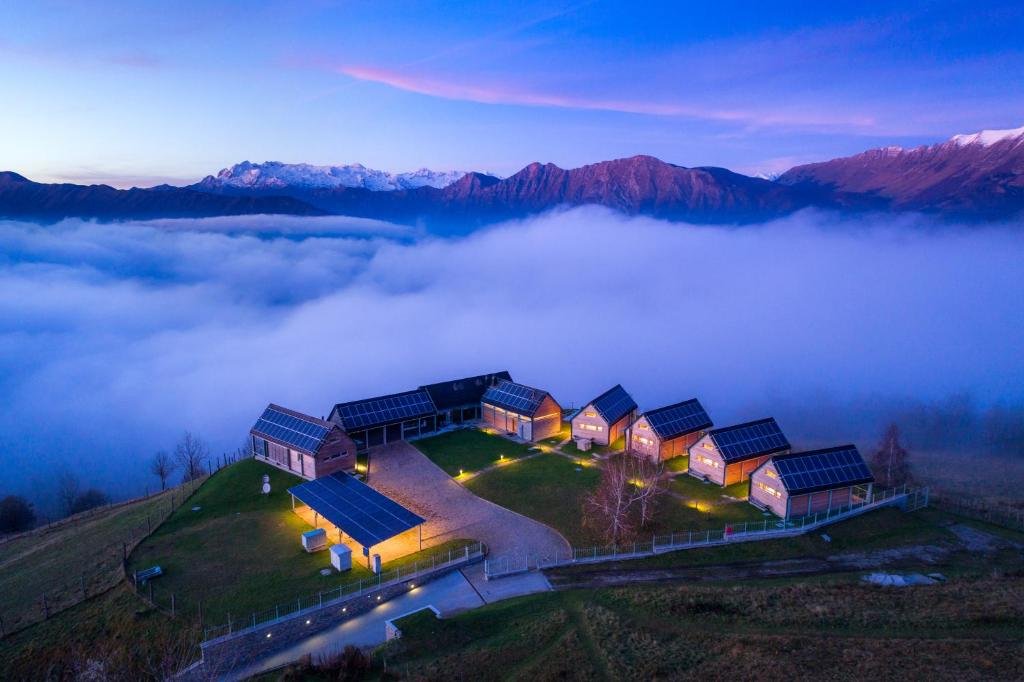 Nebesa Chalets hotel in Kobarid, Slovenia