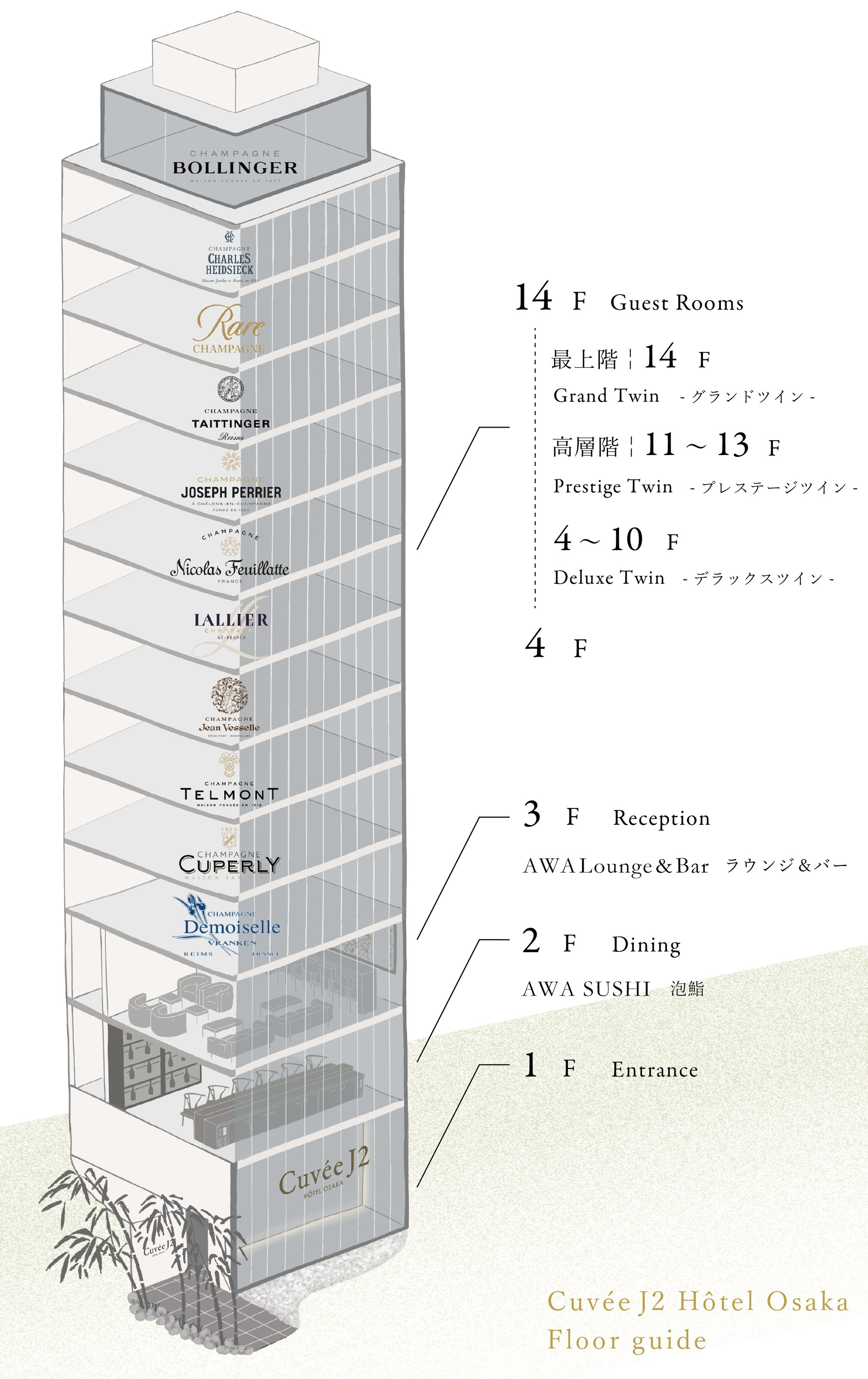Cuvée J2 Hôtel Osaka by Onko Chishin hotel in Osaka, Japan