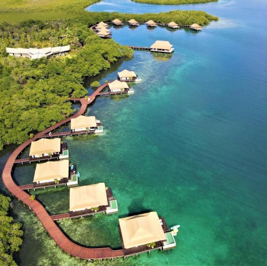 Bocas Bali Luxury Water Villas hotel in Isla Frangipani, Panama