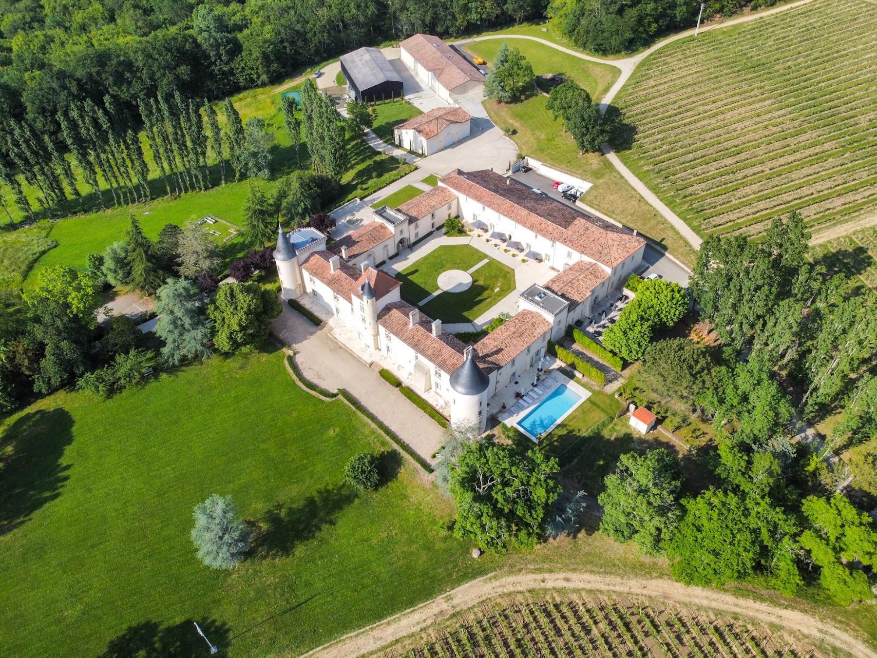 Château Malromé winery in St Andre Du Bois, France