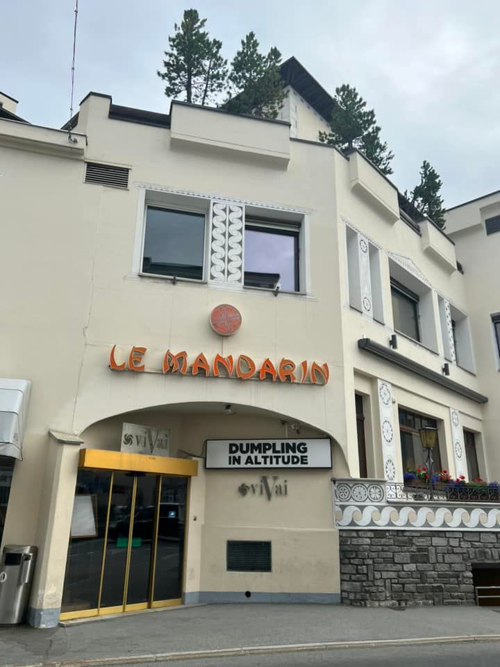 Le Mandarin restaurant in St. Moritz, Switzerland