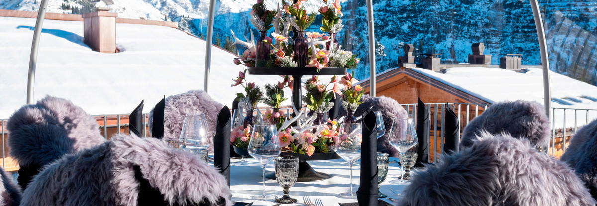 Bergkristall restaurant in Lech am Arlberg, Austria